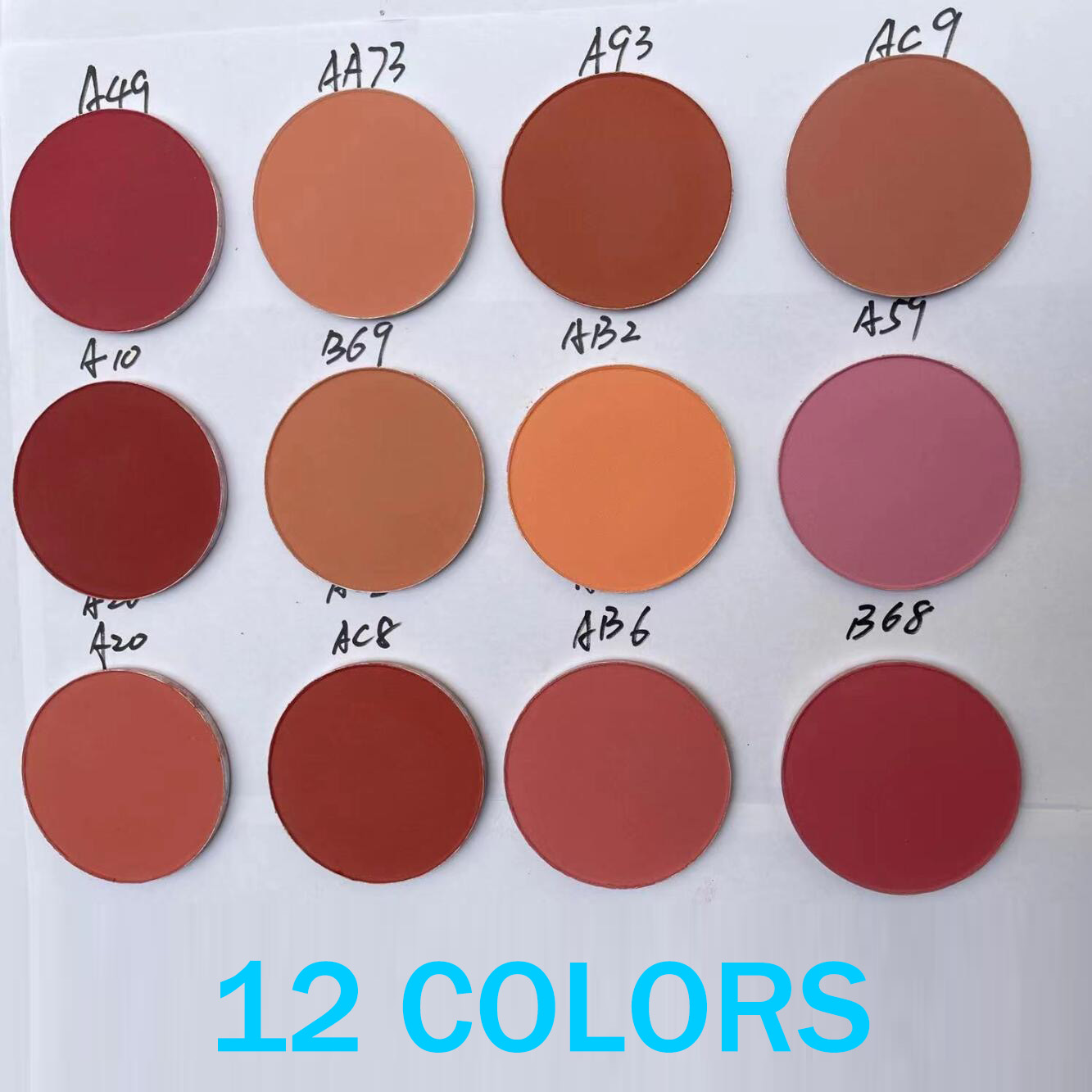 High quality 12-Color Sheer Tone Blusher - Natural, Long-Lasting, No Brush or Mirror, for Sexy Women Sweet Girls Makeup Face Blush