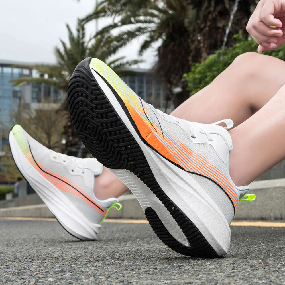 Custom Walking Fashion Breathable Fabric Knitted Sports Casual Sneaker Running Shoes for Men