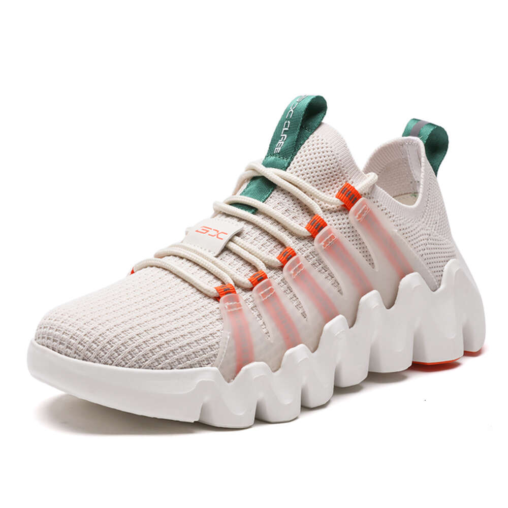 2023 autumn winter new men's wholesale fly woven sports steaker men lace-up casual tide cheap travel running shoes