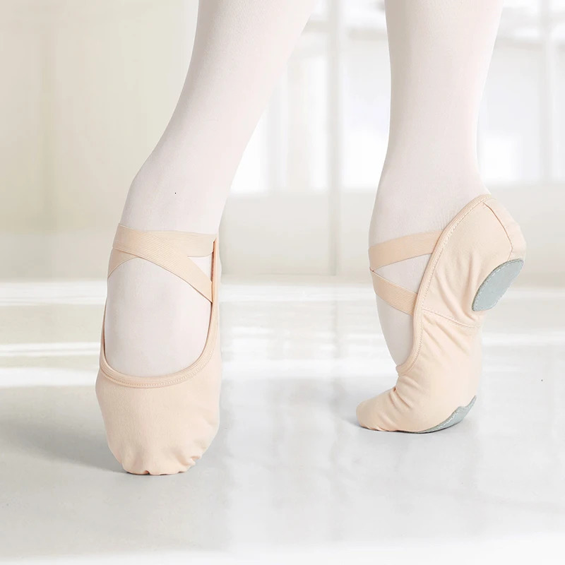Professional Elastic Ballet Shoes Womens Split Soft Sole Canvas Ballet Shoes 240611