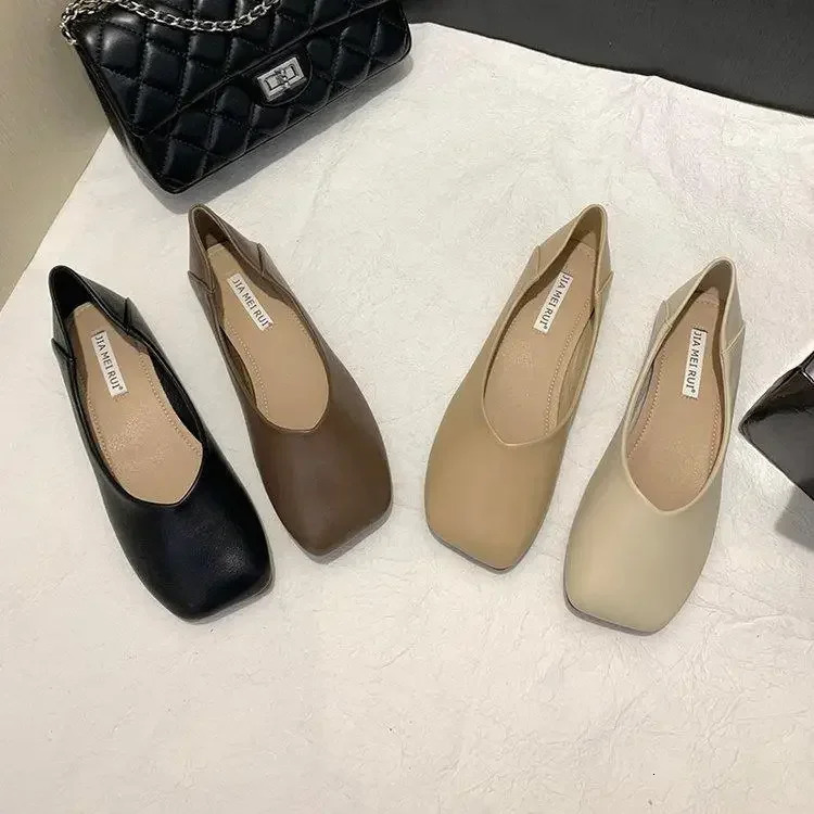 Women Glove Shoes Grandma Footwear All Match Soft Bottom Loafers 240612