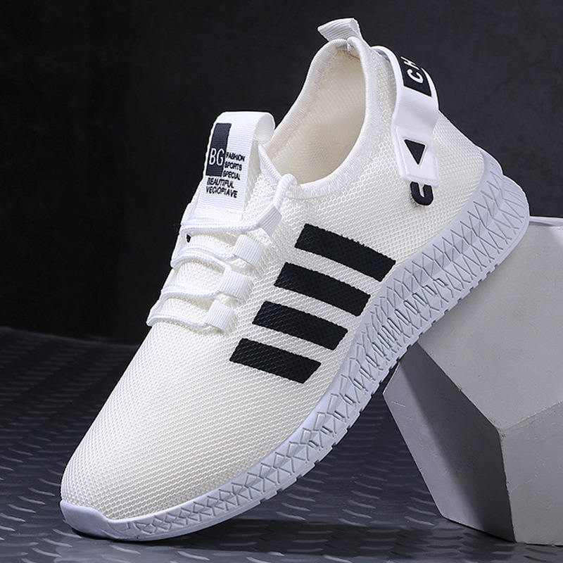 Men Casual Sneakers Lightweight Running Trainers Breathable Mesh Comfortable Sport Shoes Man Vulcanized Footwear Shoes For Male