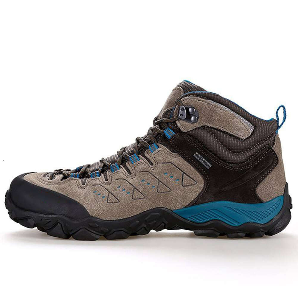 Large Leather Hunting Boots High-quality Cross-country Running Waterproof Outdoor Hiking Shoes Men EVA