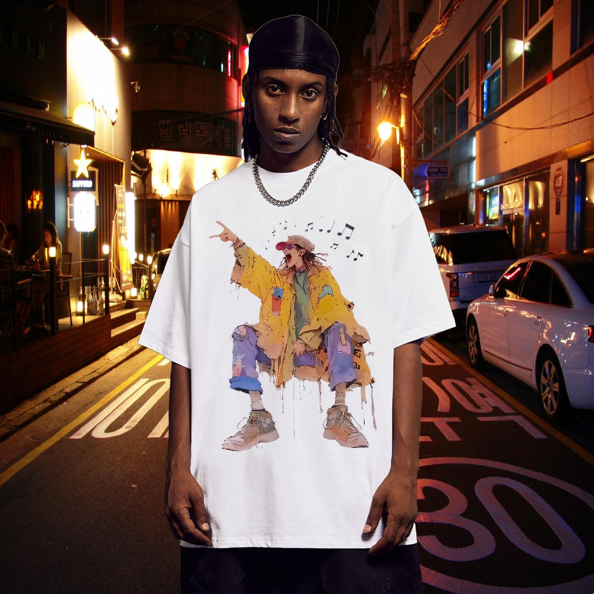 Wholesale T shirt Custom Print Plus Size Tshirts Daily Wear Crew Neck Cotton Unisex Top Tees