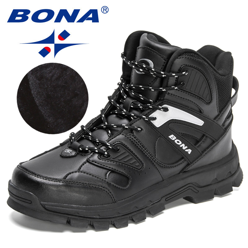 2023 Quality BONA New Designers Mountain Desert Climbing Shoes Men Ankle Plush Hiking Boots Man High Top Trekking Footwear New Manscuo E3a2 Scuo