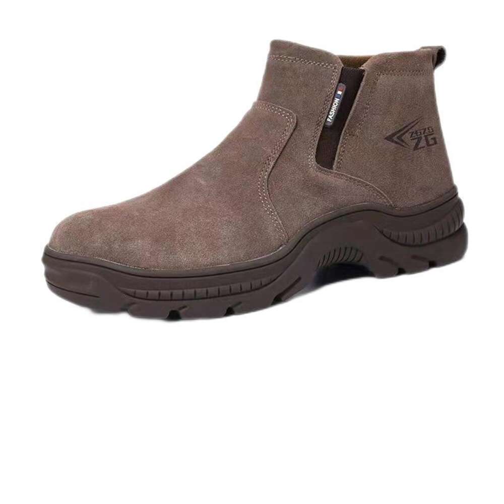 Factory Wholesale Four Seasons High Top Smashing Anti Piercing Safety Cowhide Welder Shoes Men's Work clothes shoes