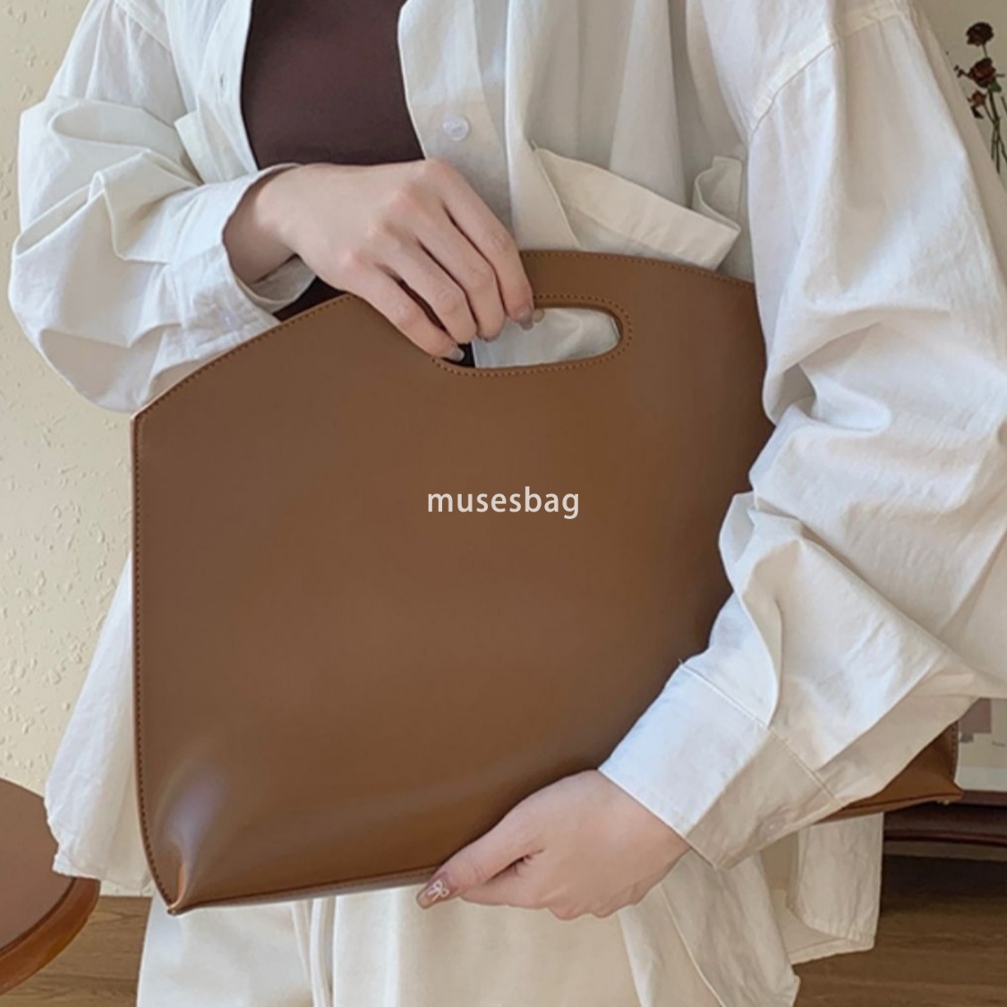 High quality Instagram style niche design, high-end notebook laptop bag temperament thin style hand-held office commuting briefcase women's bag