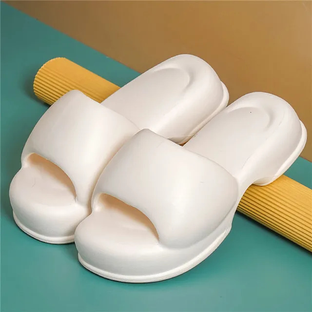 Ladies High Heels House Slippers Summer Flip Flops Woman Eva Soft Sole Flat Shoes Non-Slip Slides Beach Sandal Candy Color 240611