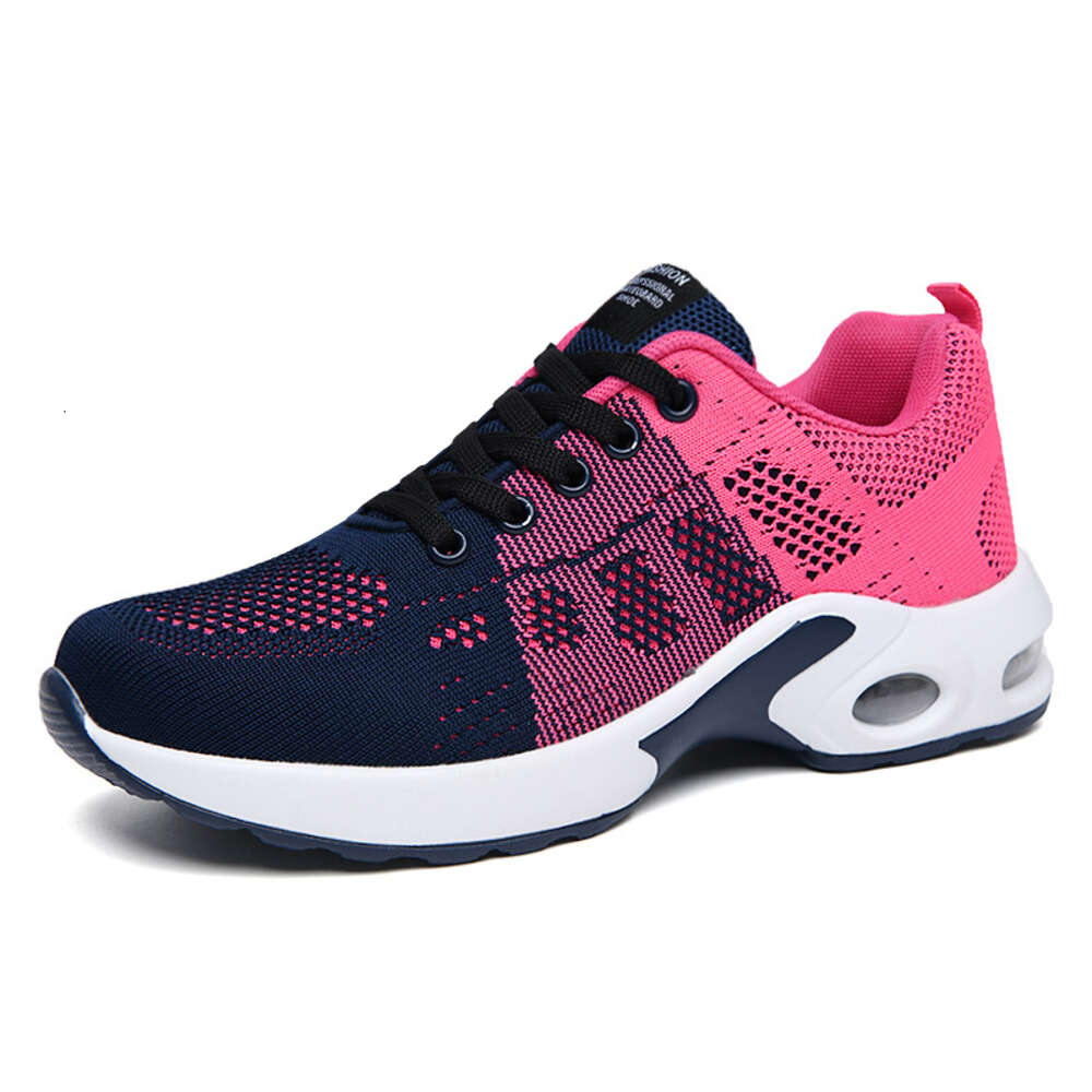 Youth sports fashion running custom non-slip cushioned women casual mesh surface breathable jogging shoes