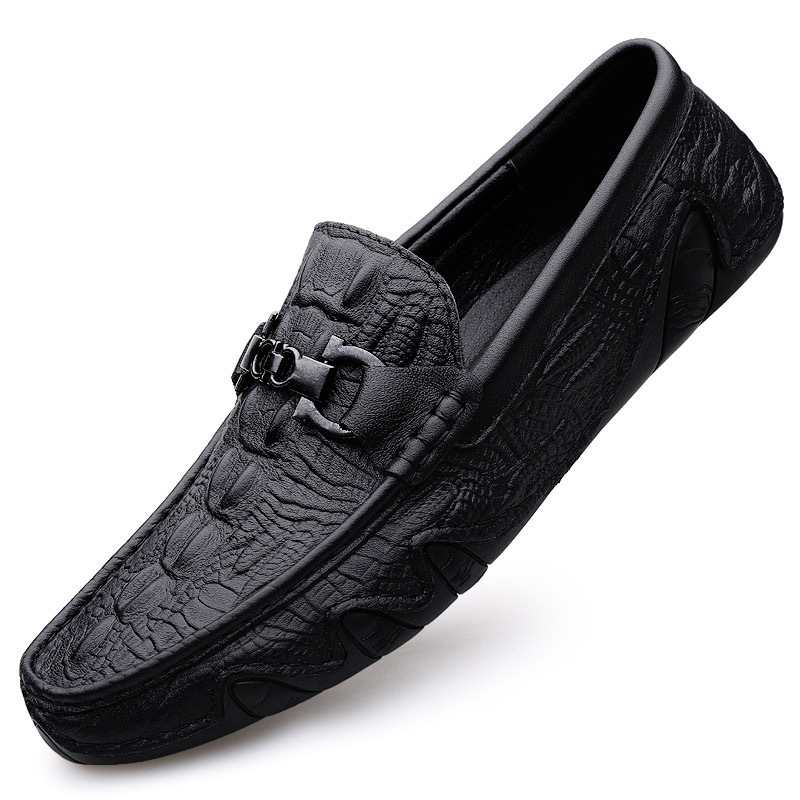 Men's Loafers Printed Casual Mens Slip On Business Shoes Comfortable Workout Walking Shoes Casual Footwear
