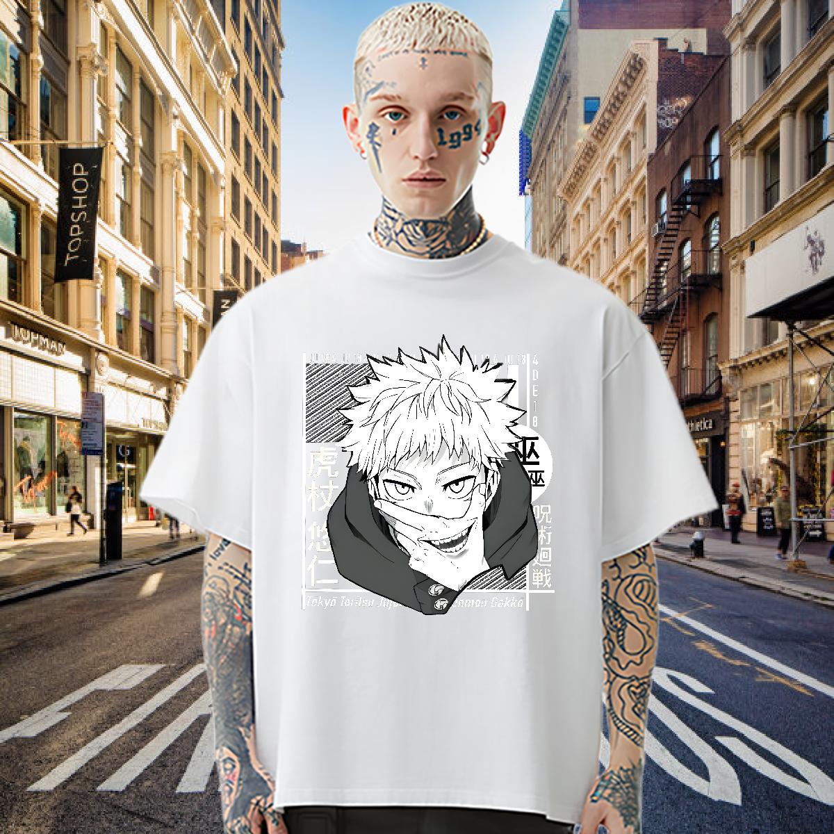 2024 Designer Men T Shirts Cotton O Neck Short Sleeves Anime Printing Street Men Tops Tees Plus Size Cartoon Cool Design Clothes