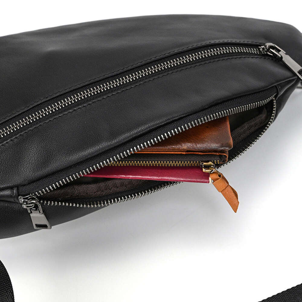 Fashionable chest crossbody genuine leather handbag shoulder bags cowhide men's bag, casual bag genuineleatherhandbagshoulderbags H6.12#80