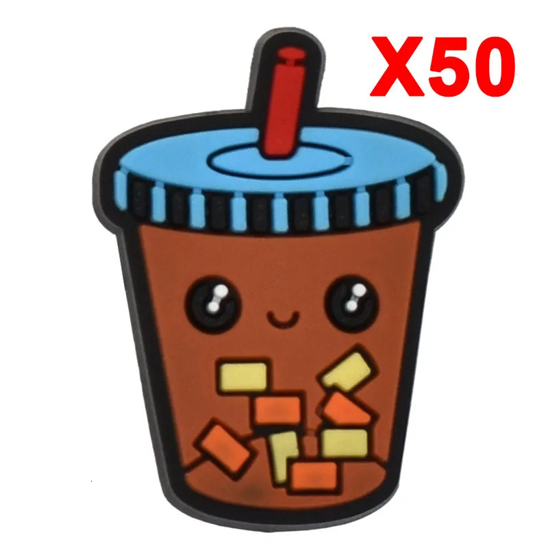 Charms shoe accessories milk tea decoration jeans womens sandals buckle childrens favorite mens badges boys 240611