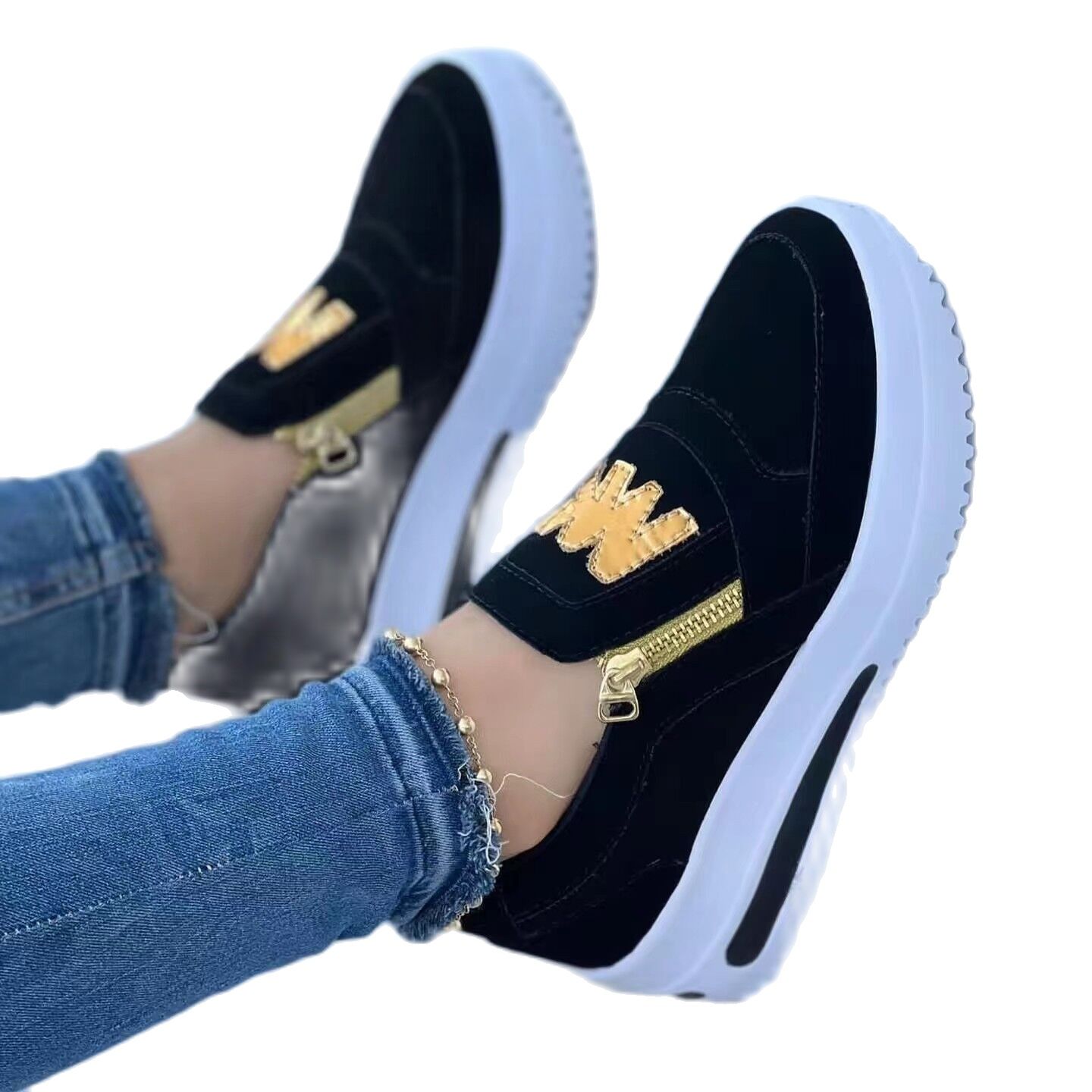 Women Sneakers Lightweight Platform Summer Women Shoes Plus Size Female Tennis Shoes Non-Slip Sport Shoes Slip On Shoes