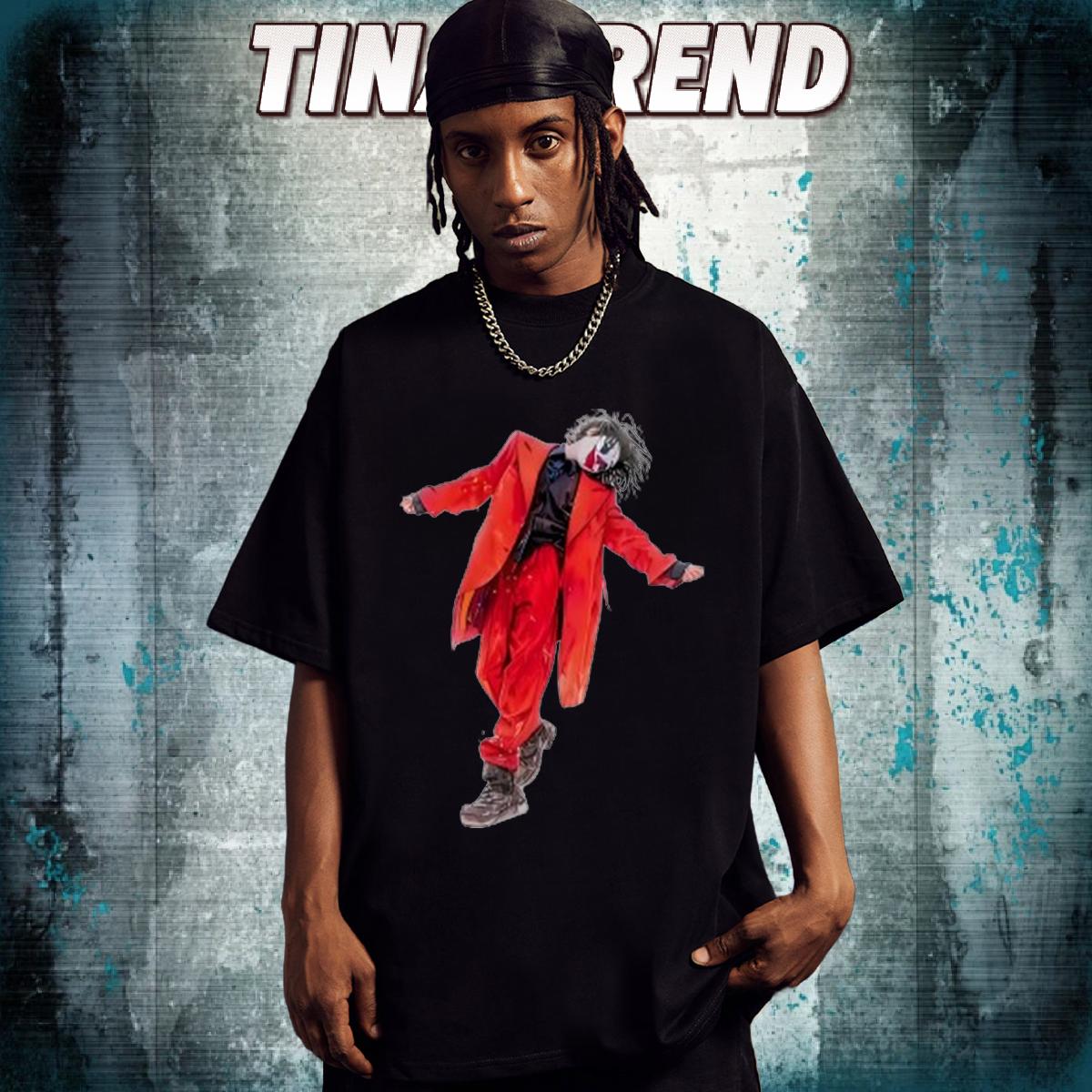 Classic T shirt Street Casual Cotton O Neck Short Sleeves Men Tees 2024 Summer Cartoon Print Wear