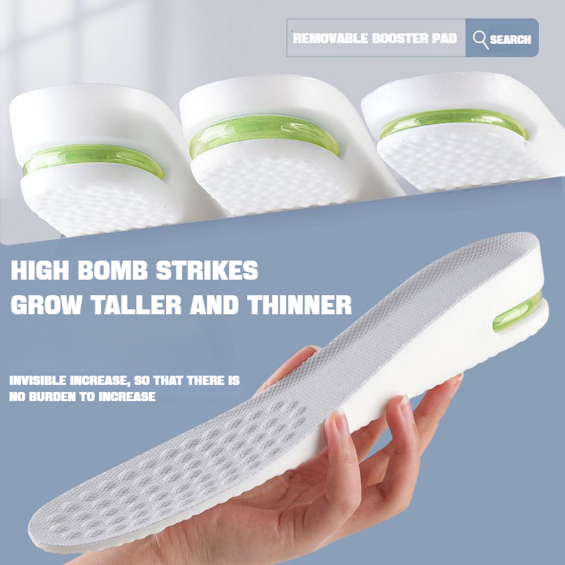 1Pair Orthopedic Height Increase Insole for Feet Sports Air Insoles Comfort Plantar Fasciitis Shoes Inserts Shock Absorbing Pads