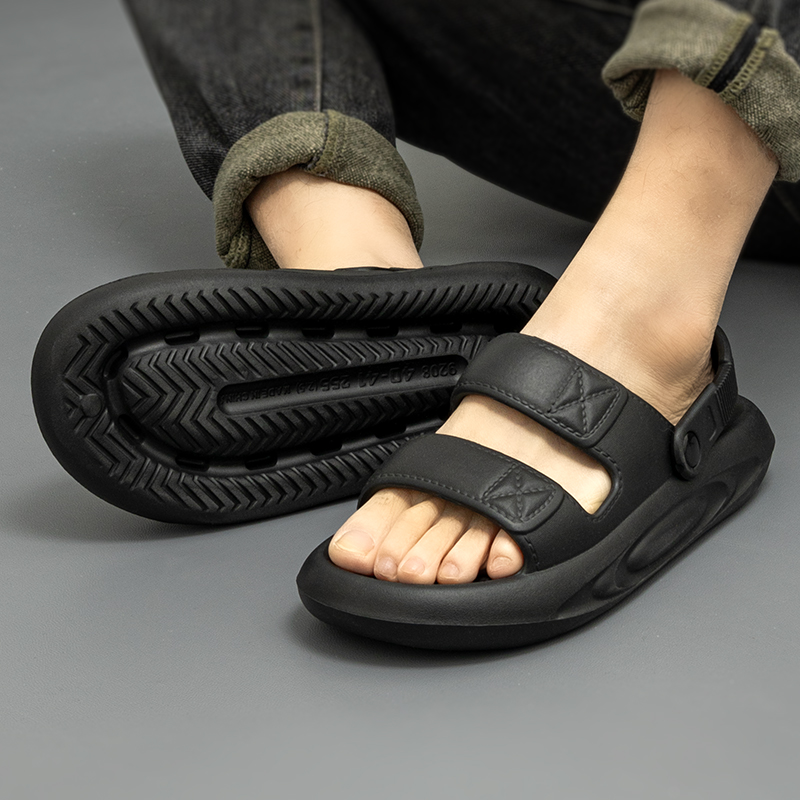 Fashion Men Massage Slippers Soft Slides Indoor Outdoor Sandals Beach Casual Shoes Comfortable Sole Slippers Men's Sandals New