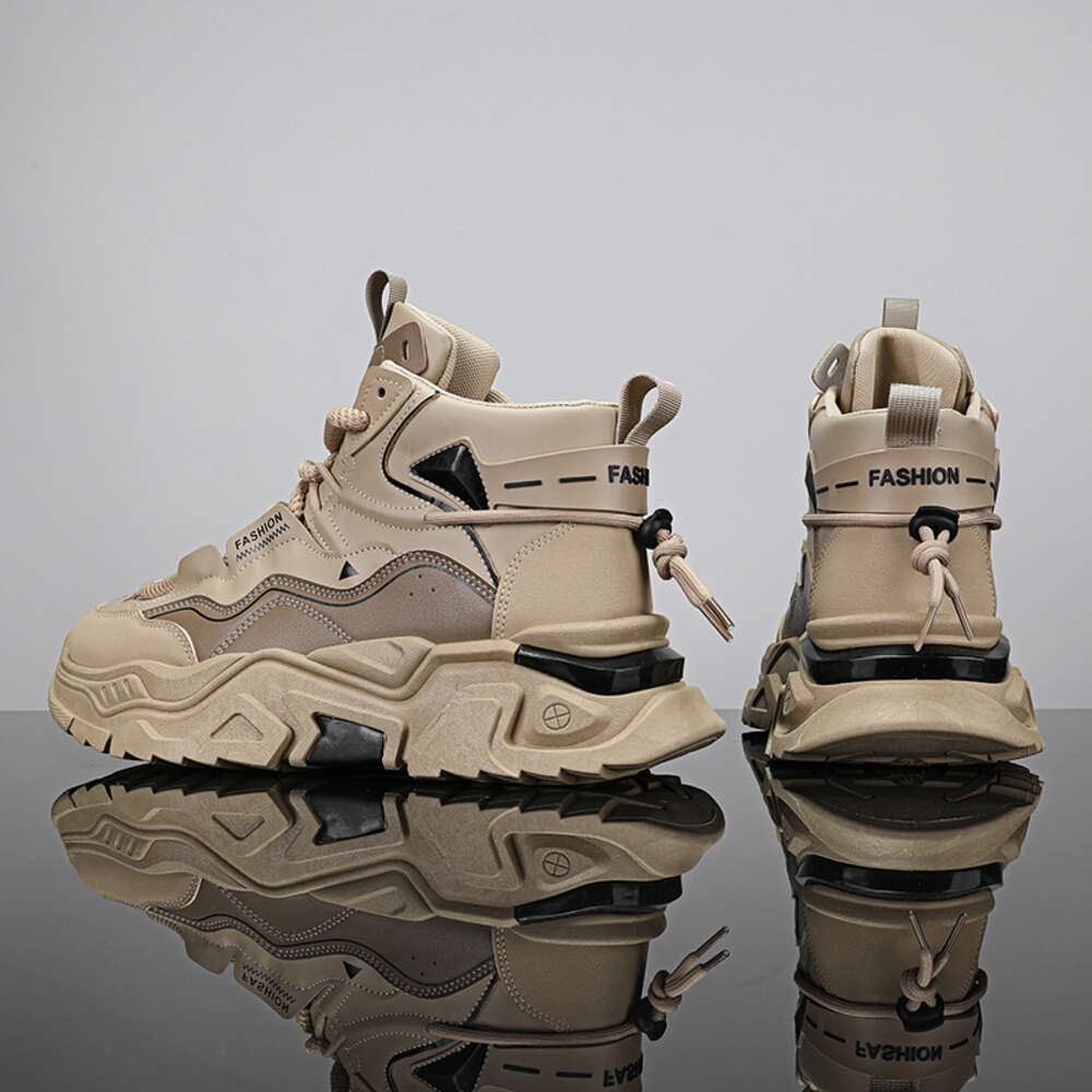 Four seasons high top casual new platform trend men's sports shoes