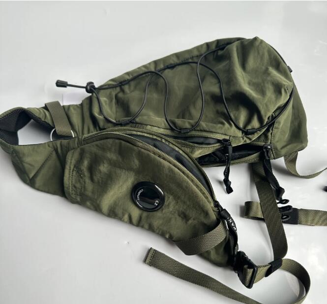 2025--Eueope Men Single Shoulder Crossbody Small Bag One Lens Outdoor Sports Pull Rope Chest Bag Waist Bag Unisex sling Bags