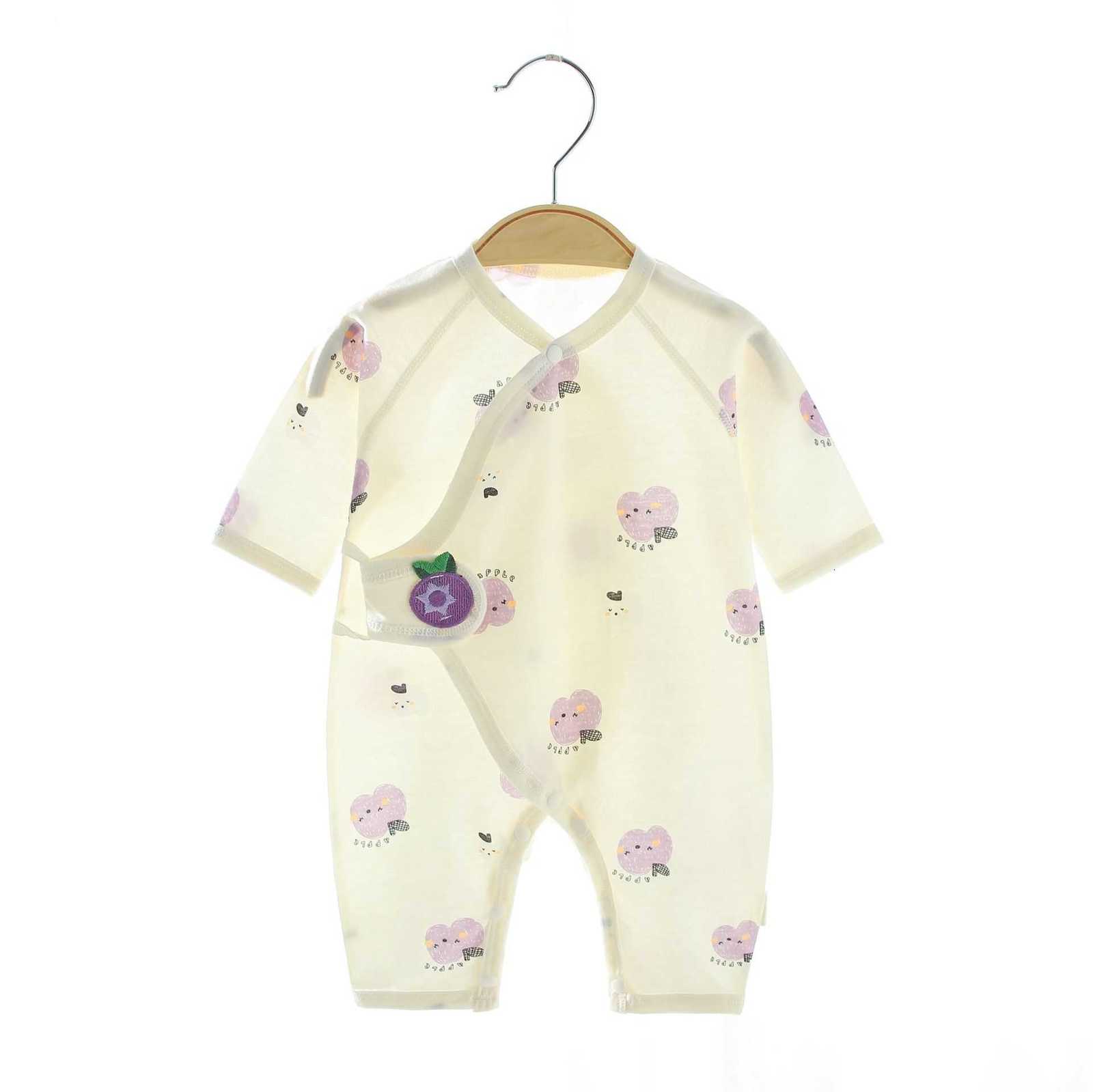 Baby Jumpsuits Rompers Newborn clothes Class A pure cotton summer new boneless thin baby butterfly clothes for going out Anyang children's clothi