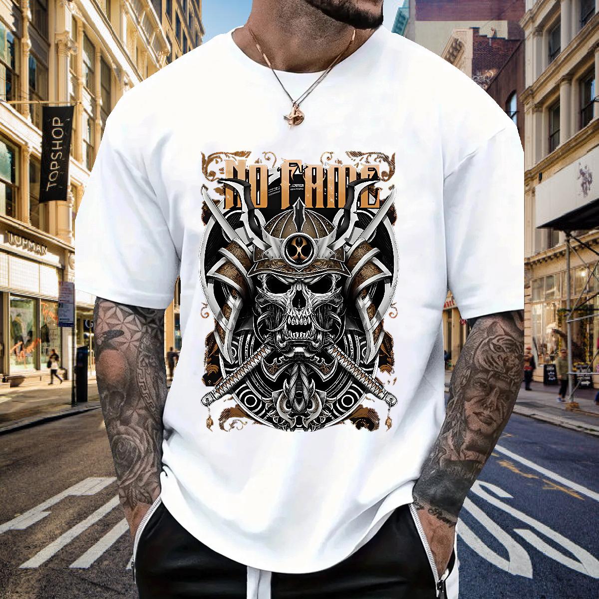 Loose Men T Shirts Home Outdoor Round Neck Short Sleeve Mens Tshirts Classic Casual Custom Print Plus Size Tops Tees