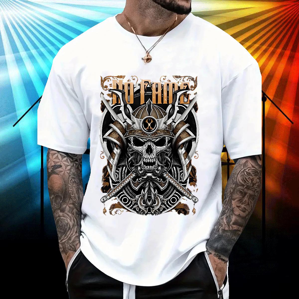 Classic Man T Shirts Casual Daily Wear Cotton Breathable Mens Tshirts Fashion Casual DIY Printed Clothings