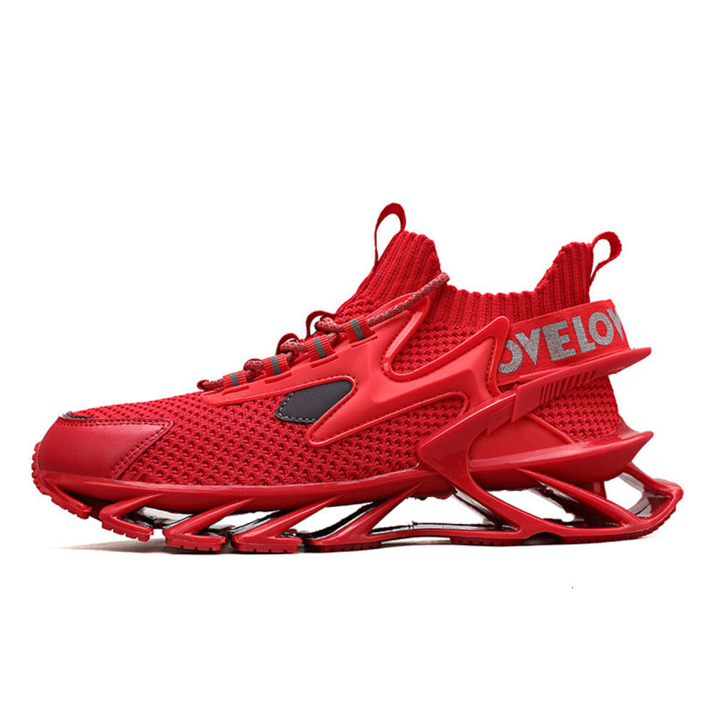 2023 PVC Large Blade Sole Summer Flying Weaving Breathable Men's Sneakers Fashion Running Shoes