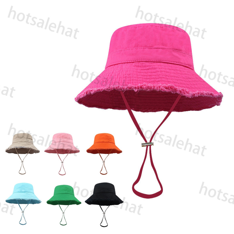 Le Bob designer bucket hat wide brim casquette luxe designer hats for men frayed cap multicolor gorras beach summer womens designer cap tassel cappelli mz02 c23