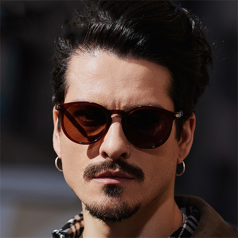CB Cat Eye Polarized Sunglasses Men 007 Style Driving Glasses Male Luxury Brand Designer Eyeglasses Light Weight Cycling Cat Eye Fishing Round CAVALLO