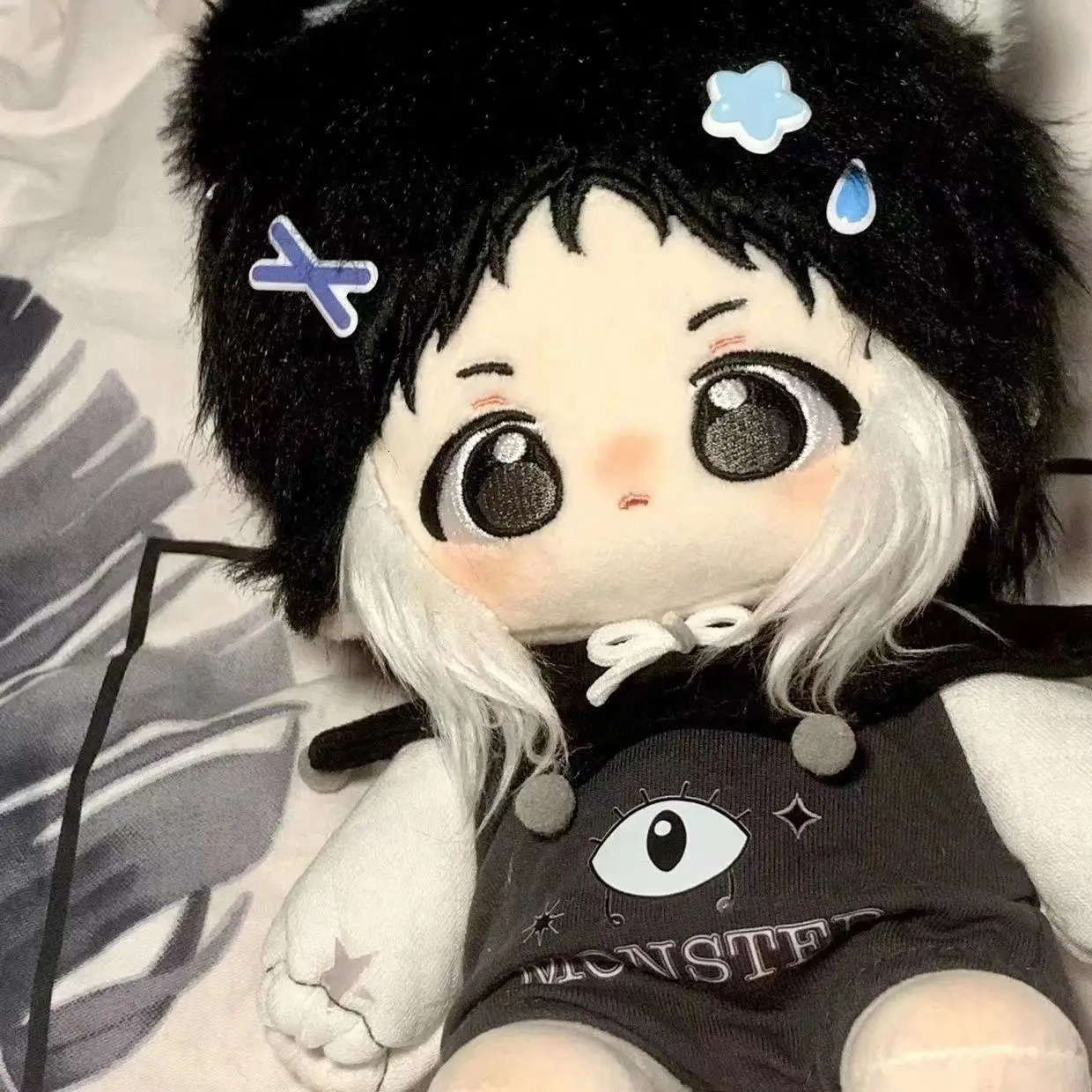 Stuffed Anime Bungo Stray Dogs Ryuunosuke Akutagawa Cotton Dolls Cute 20cm Dress-up Puppet Collectibles Plush Gift Toys for Fans 240603