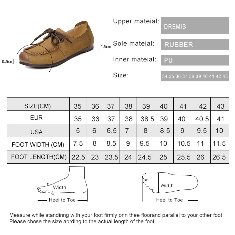 Women's AIYUQI Loafers Spring 2024 New Genuine Leather Casual Lace-Up Retro Flat Shoes Women db52