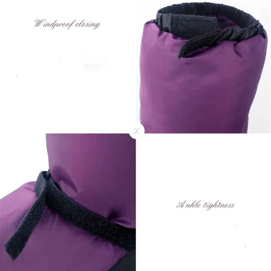 Womens warm Bootie Slipper dance shoes with Velcro straps special warm PVC outsole winter training shoes large-sized 240611