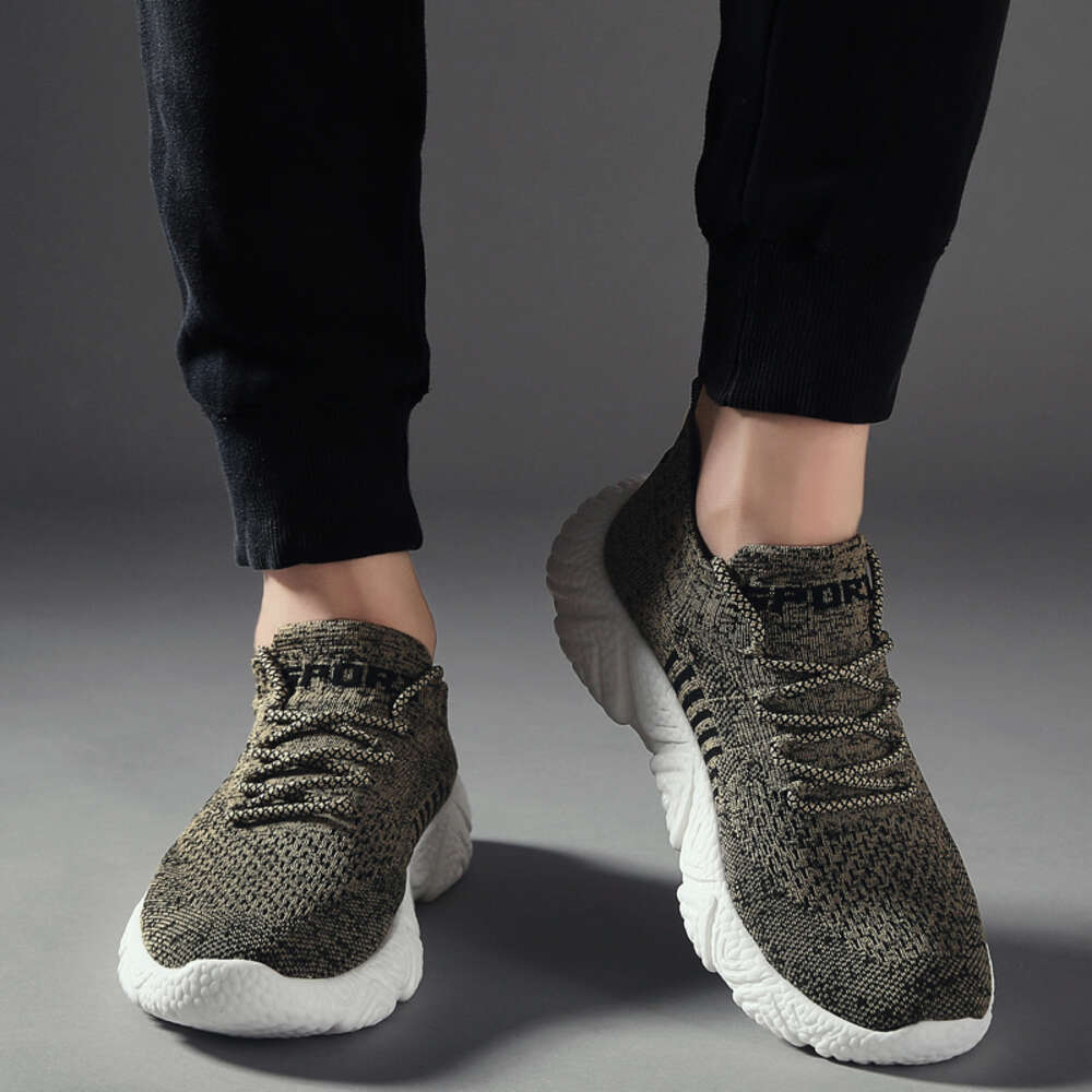 New design lightweight men's casual Chunky Breathable Custom sneakers for large size men walking style shoes