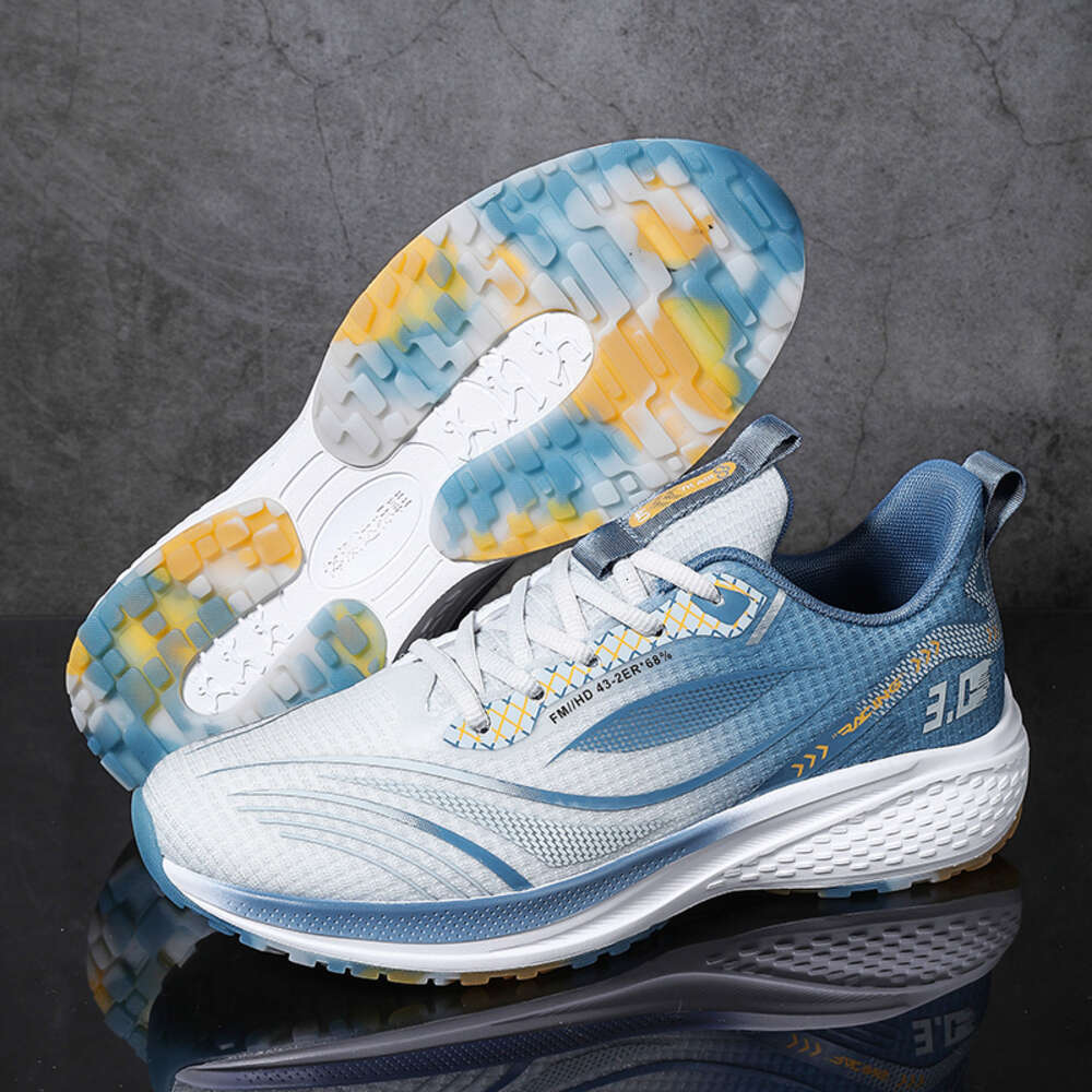 Ultra light rebound jelly shaped rubber bottom Custom Unisex Anti slip breathable men sneaker women running shoes