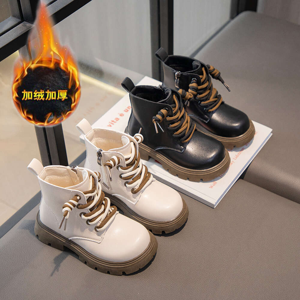2023 Hot Selling Winter Kids Designer Children Non-slip Boys Girls Outdoor Snow Walking Warm Martin Boot Shoes