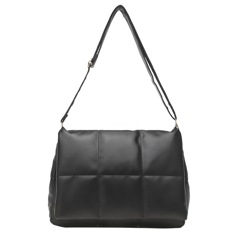 High end and large capacity bag for women's bag new high-end and western-style versatile single shoulder bag wide shoulder strap crossbody bag la