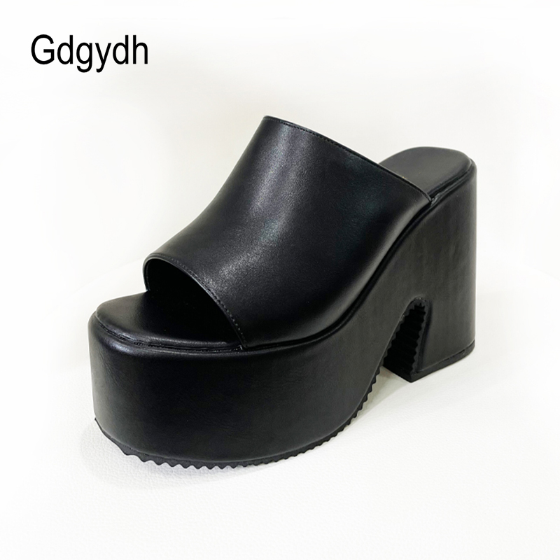 Summer Womens Sandals Platform Wedge Heel Slip On Slingback Black Wthie Heeled Sandals Mules Peep Toe Breathable Big Size