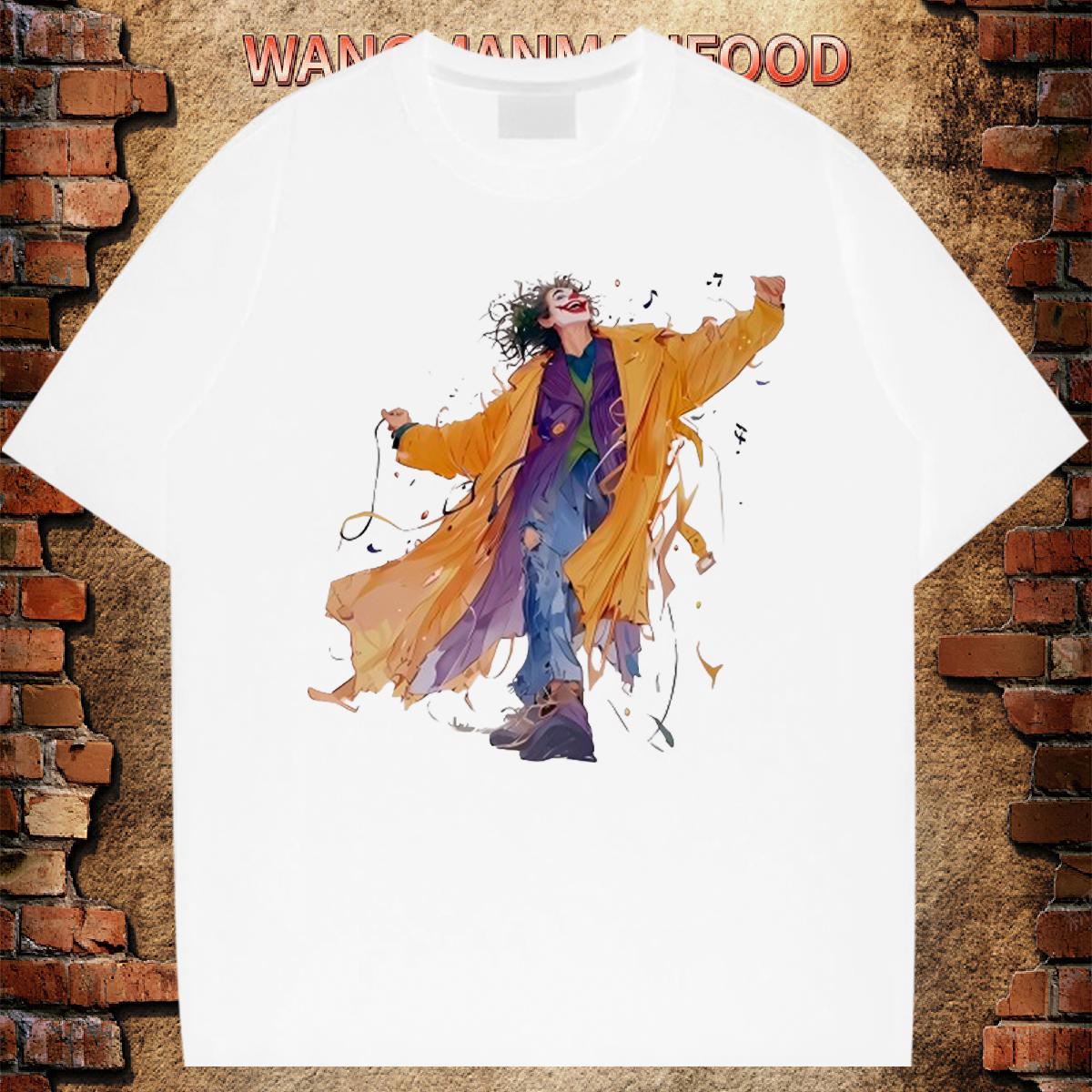 New T-Shirts for Men DIY Printed Men Tops Tees Hip Hop Round Neck Short Sleeve Loose Fit Tshirts