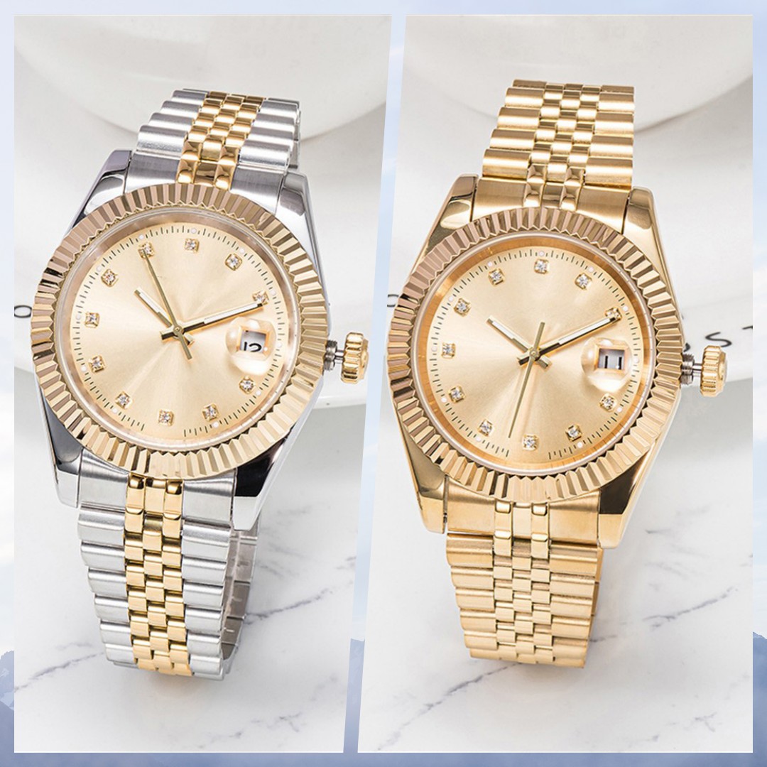 Luxury Mens Designer Sports Automatic Gold Watch Dress 2813 Movement All Stainless Steel Sapphire Waterproof Luminous Couple Classic Watch Montre de Luxe