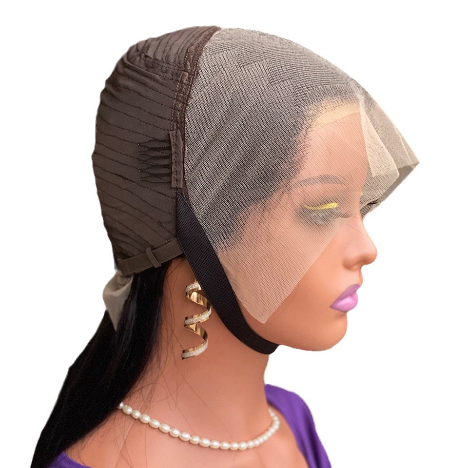Double Drawn Bob Frontal Human 200 Density 13X4 Top Swiss Lace Natural Black Smooth Straight Wig Women Short Hair Wigs
