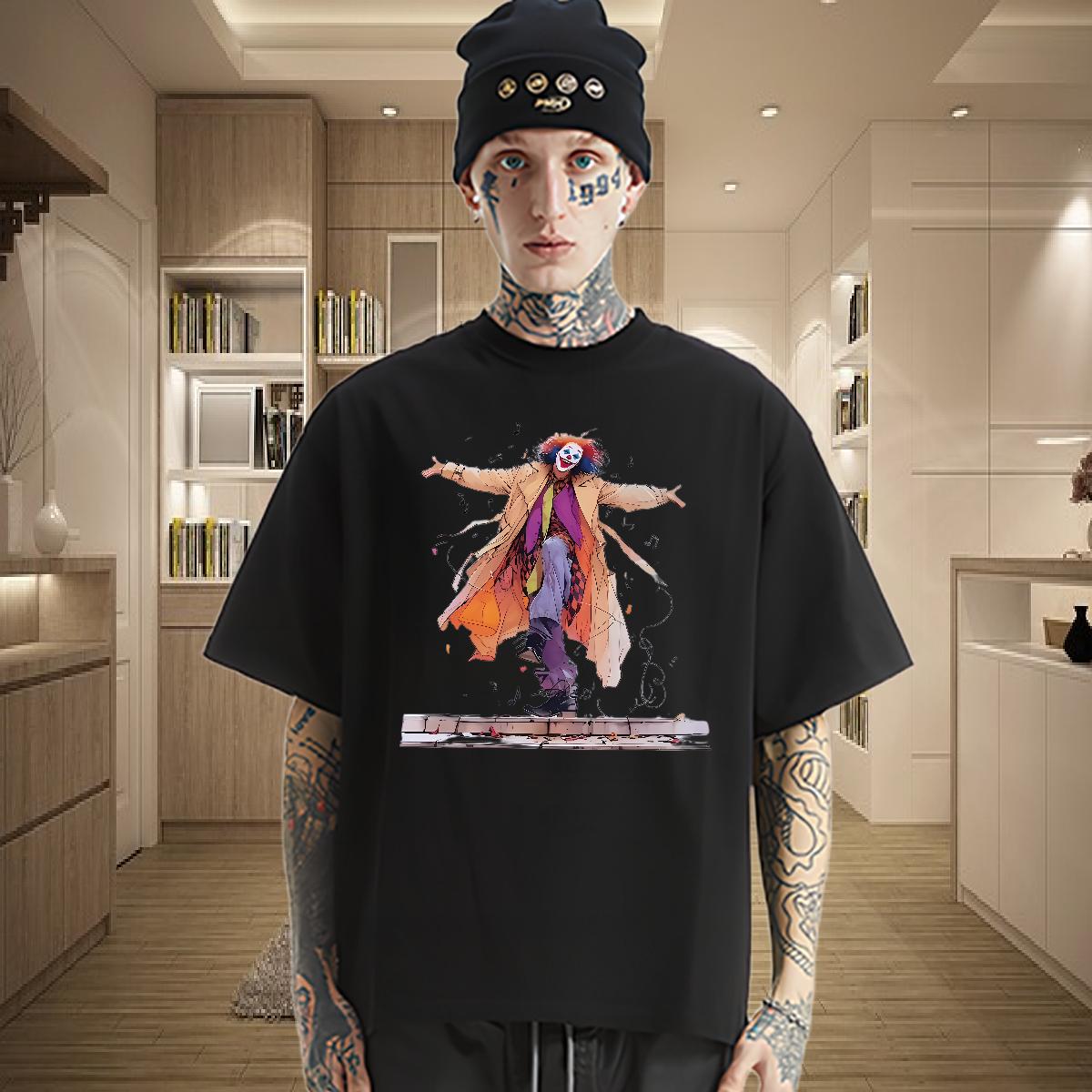 Fashion New Men T Shirts Custom Printing Street wear Hip Hop Men Tops Tees Cotton O Neck Short Sleeves Popular