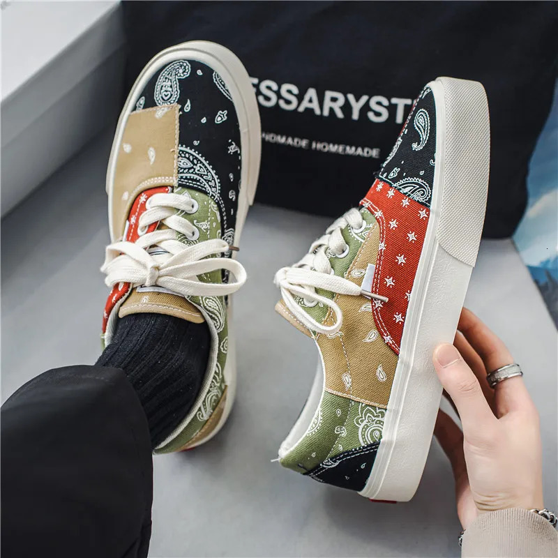 Color block Shoes Canvas Shoes Men Breathable Shoes Footwear Men Espadrilles Men Zapatillas Hombre Casual Erkek Chaussure 240611