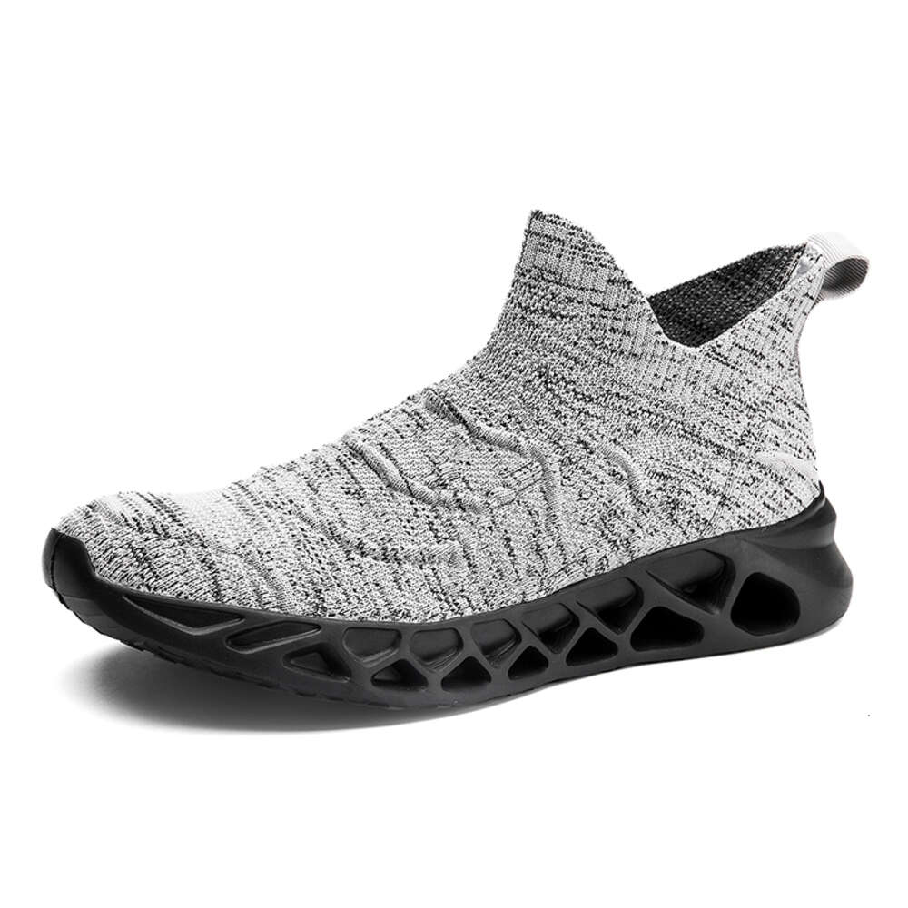 Hot selling lightweight non-slip casual man custom Elastic running mesh breathable sports shoes for men