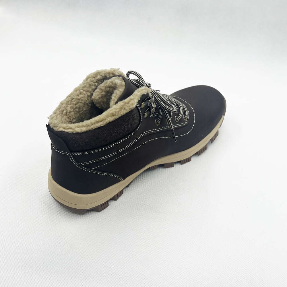 New design Snow Custom non-slip naked Made fur walking outdoor boots for men winter