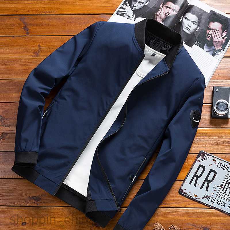 Men's Jackets Coats male jacket spring and autumn style slim fit solid color jacket man youth large jacket men wear