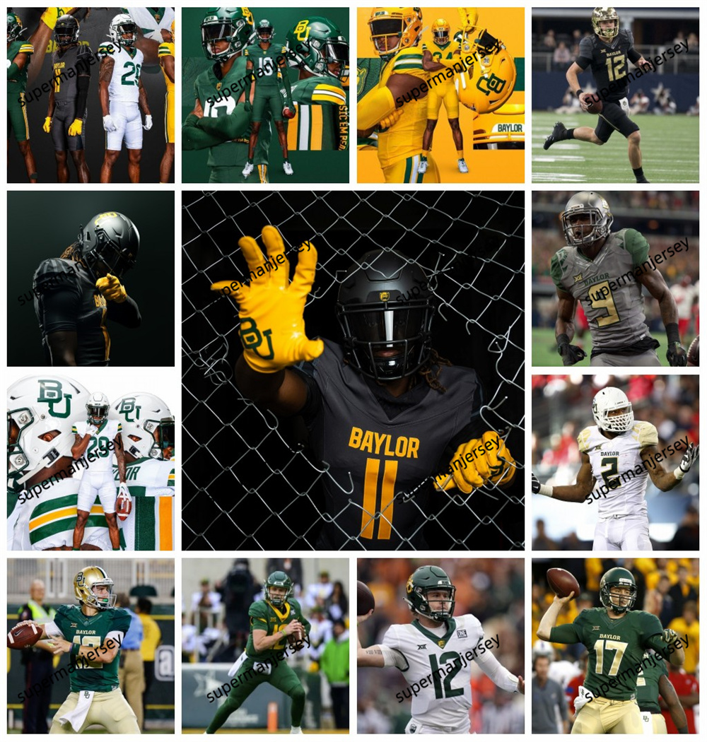 Baylor Football Jersey 2024 NCAA College RG3 Blake Shapen Qualan Jones Reese Presley Jones Neal Baldwin Williams Sims Walcott Hall Singletary