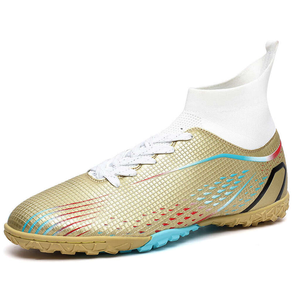 New big size 2023 explosive high top men's and women's fashion spike football shoes