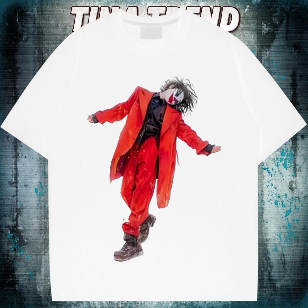 Classic T shirt Street Casual Cotton O Neck Short Sleeves Men Tees 2024 Summer Cartoon Print Wear