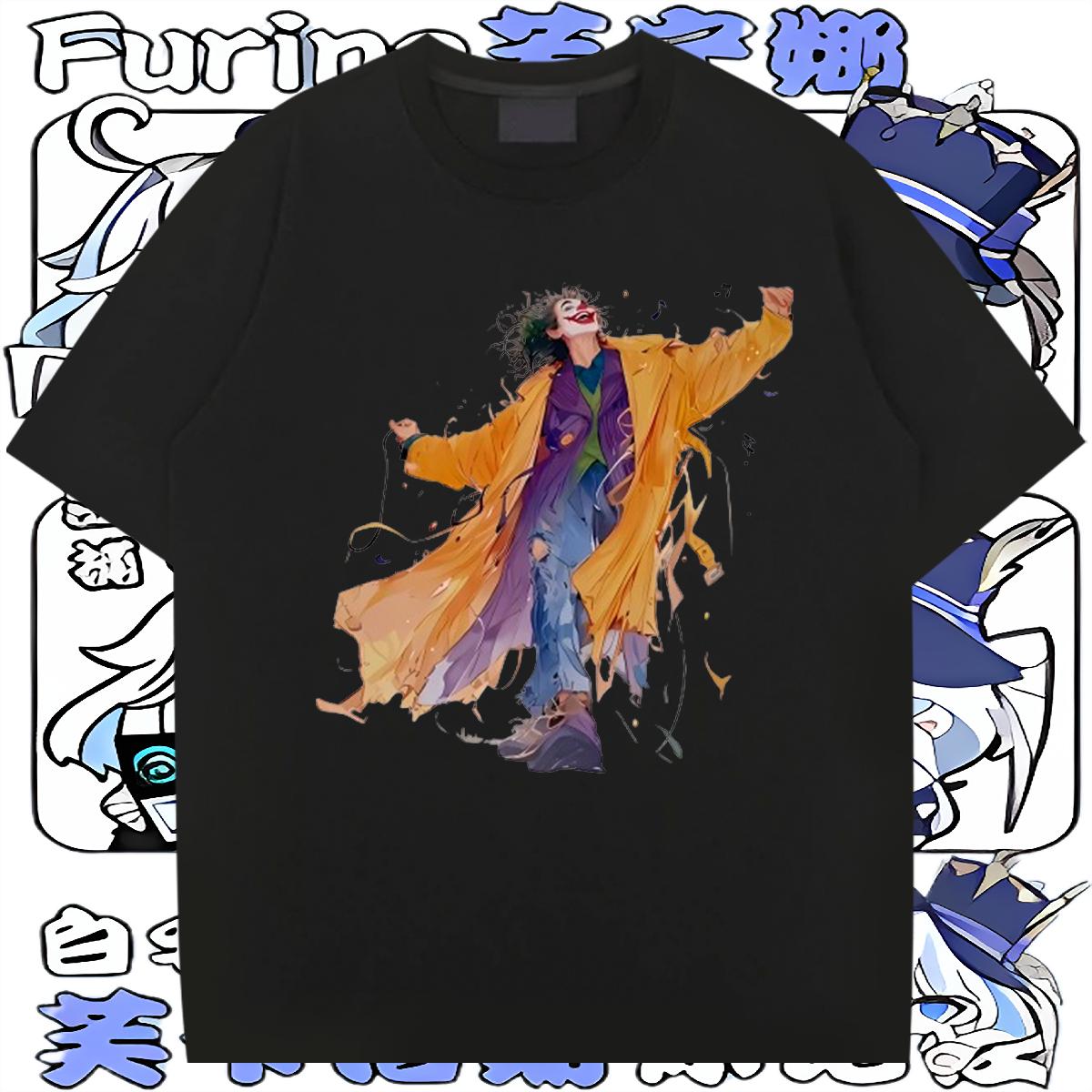 Casual New T shirt Custom Cartoon Men Tops Tees Sports Casual Cotton Breathable Loose Tees Shirts