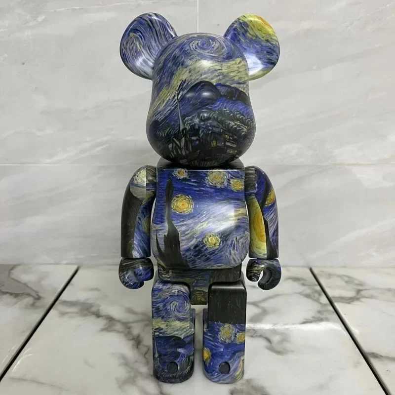Decorative Objects Figurines Bearbrick Bear Sculpture Nordic Furniture Art Cartoon Toys Ornaments Home Accessories Interior Living Room Decoration Gif